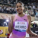Audrey Werro n'est pas passée loin de son record de Suisse mercredi KEYSTONE/LAURENT GILLIERON